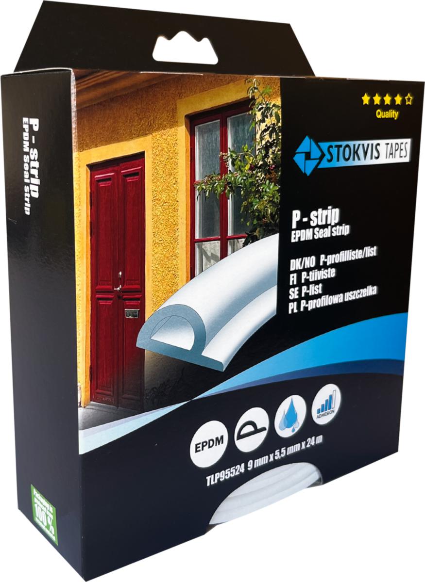 Tätningslist Stokvis TLP - TÄT.LIST P 9X5.5MMX24M VIT STOKVIS TLP95524WH