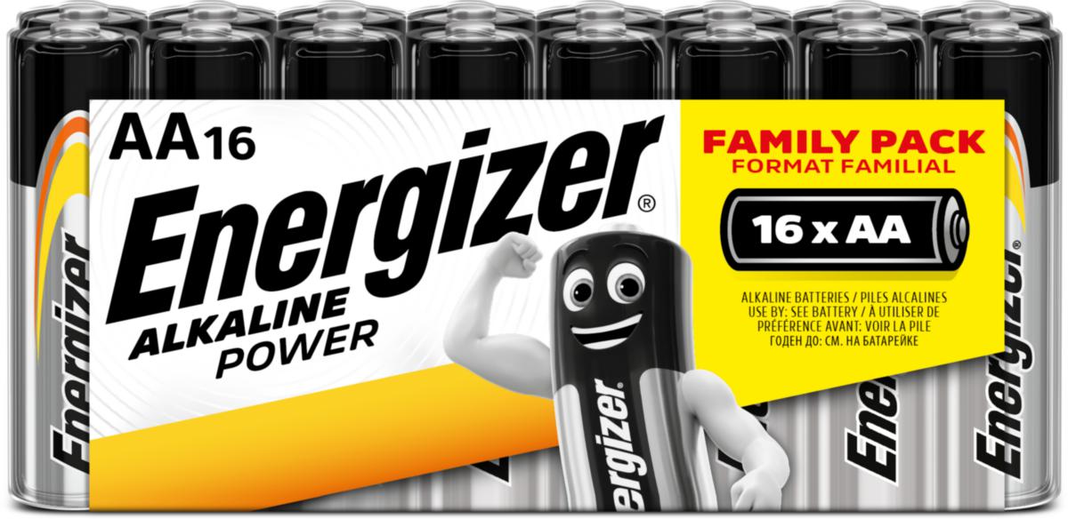 Batteri i storpack - BATTERI ALKALINE POWER AA/E91 AA 16 PACK