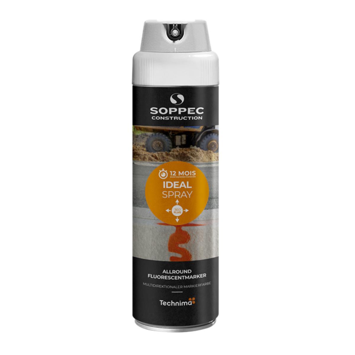 Märkfärg Soppec Ideal - TUNNELFÄRG SOPPEC IDEAL SPRAY VIT 500ML. UN1950