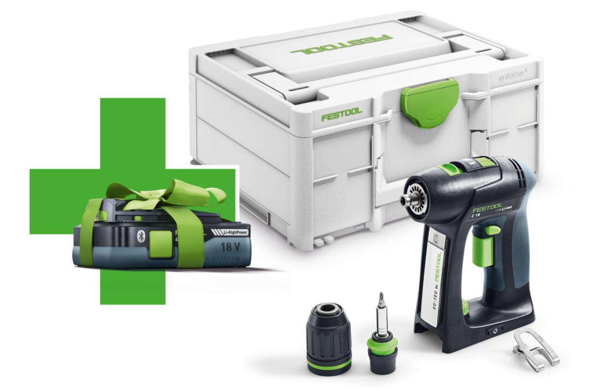 Skruvdragare Festool C 18 - SKRUVDRAGARE FESTOOL C 18 18V 1X 4,0 Ah