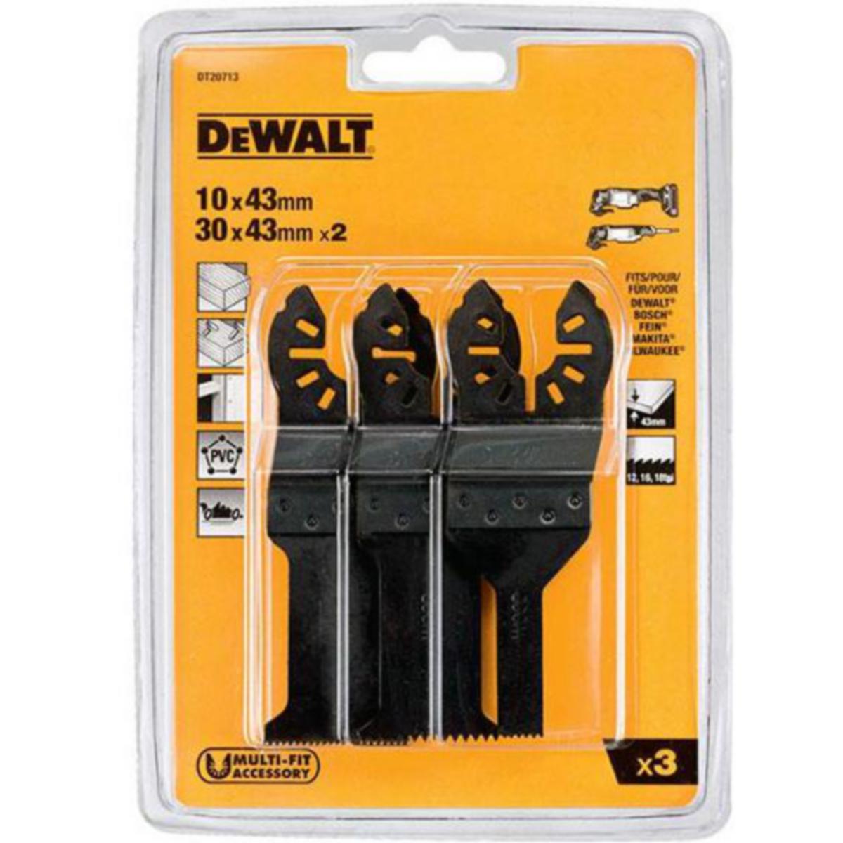 Sågbladskit DEWALT DT20713-QZ - SÅGBLAD SET. 3 DELAR DT20713 DEWALT DT20713-QZ