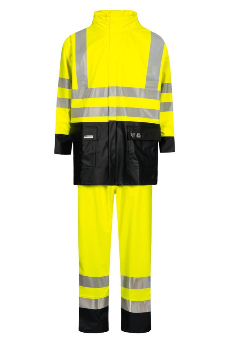 Regnställ Lyngsö LR552 - REGNSTÄLL HI-VIS GUL/MARIN XL LYNGSÖ LR552-53/03XL