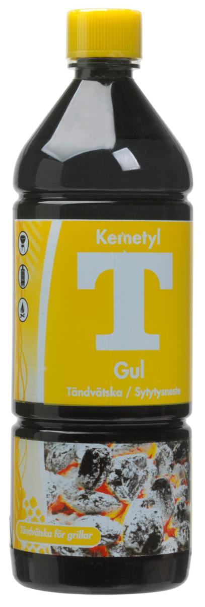 Tändvätska T-Gul Kemetyl - TÄNDVÄTSKA T-GUL 1L KEMETYL 4701