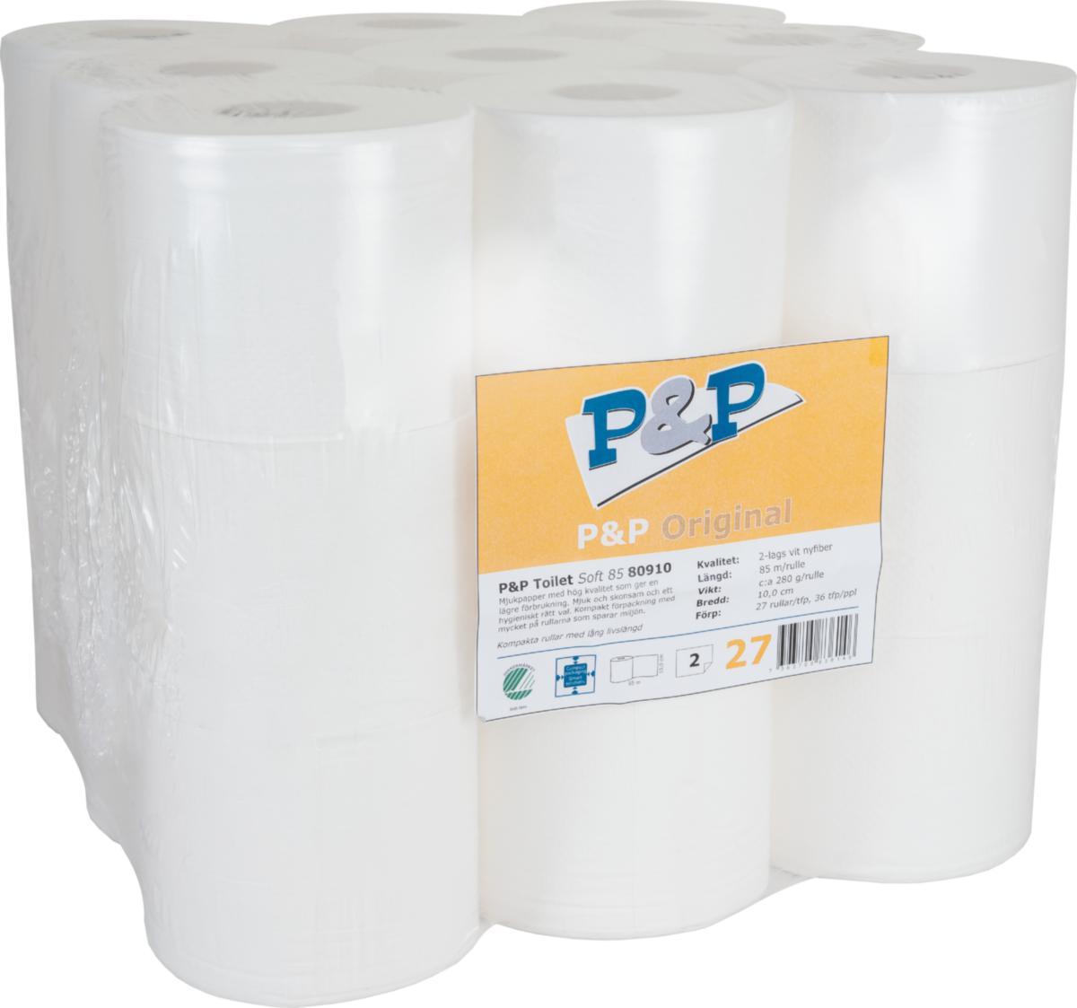 Toalettpapper Tectis 85M - TOALETTPAPPER 85M/RULLE 27 R RULLAR/BAL TECTIS 10086019