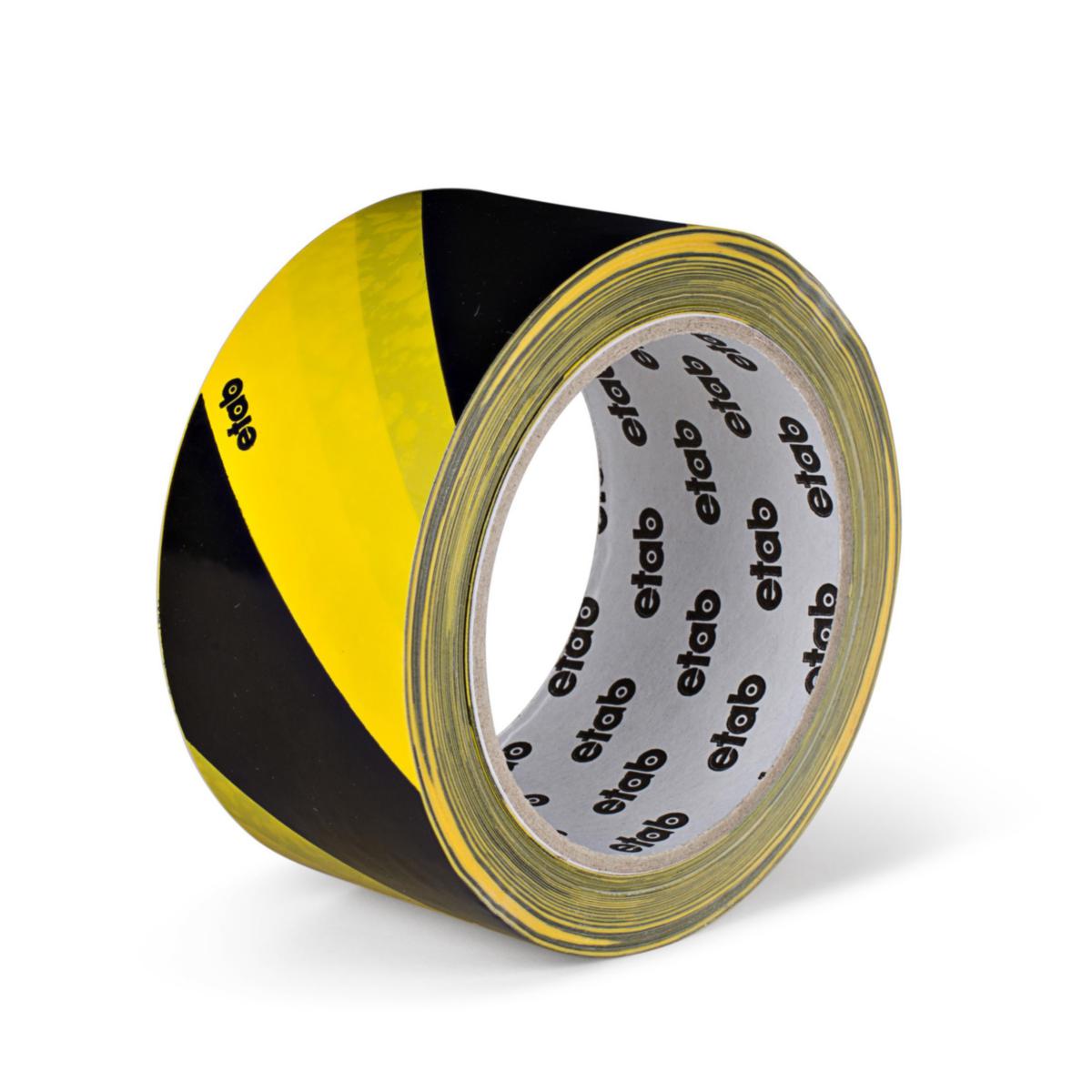 Varningstejp etab 92GS - VARNINGSTEJP 50MMX33M SV/GUL ETAB 92GS