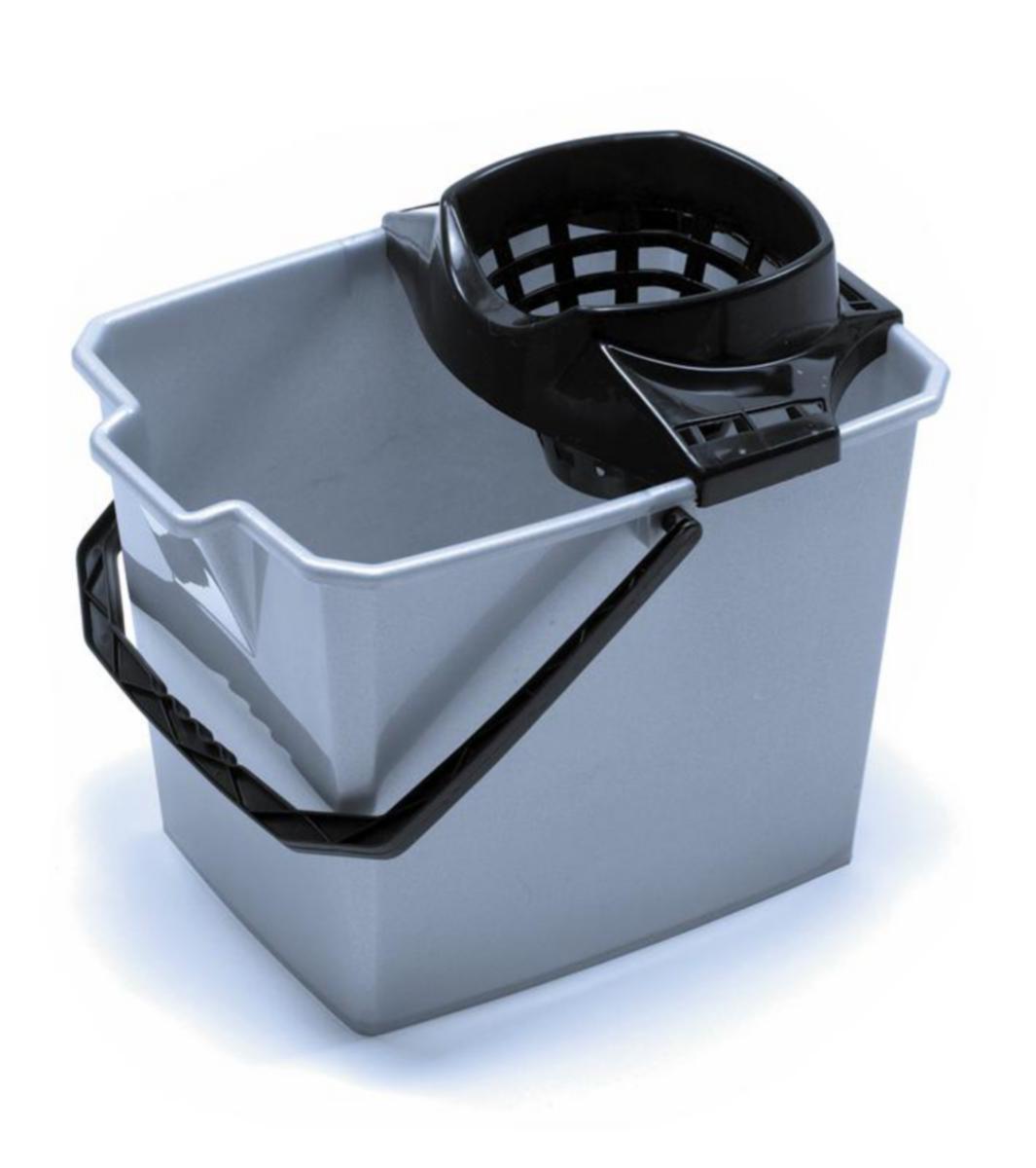 Minisvabbhink Nordex med press - MINISWABBHINK WIZZO NORDEX 14L GRÅ REKT PLAST 62531162