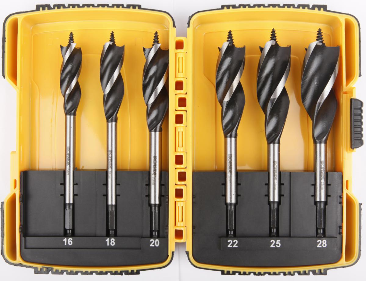 Träspiralborrsats Ironside Speed-8 - TRÄBORRSATS IRONSIDE SPEED-8 6ST 16-18-20-22-25-28MM 201853