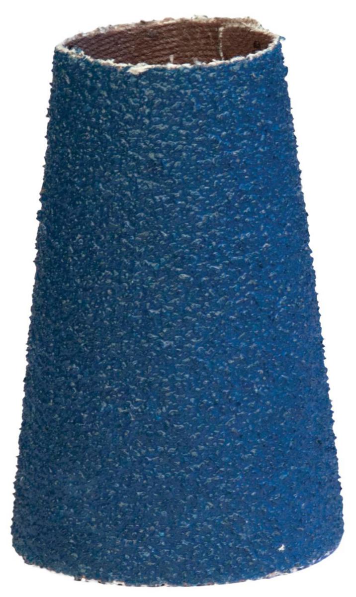 Slipdukshylsa Tyrolit Zirkon blå konisk - SLIPDUKSHYLSA TYROLIT 20X14X63 60 ZIRKON KONISK