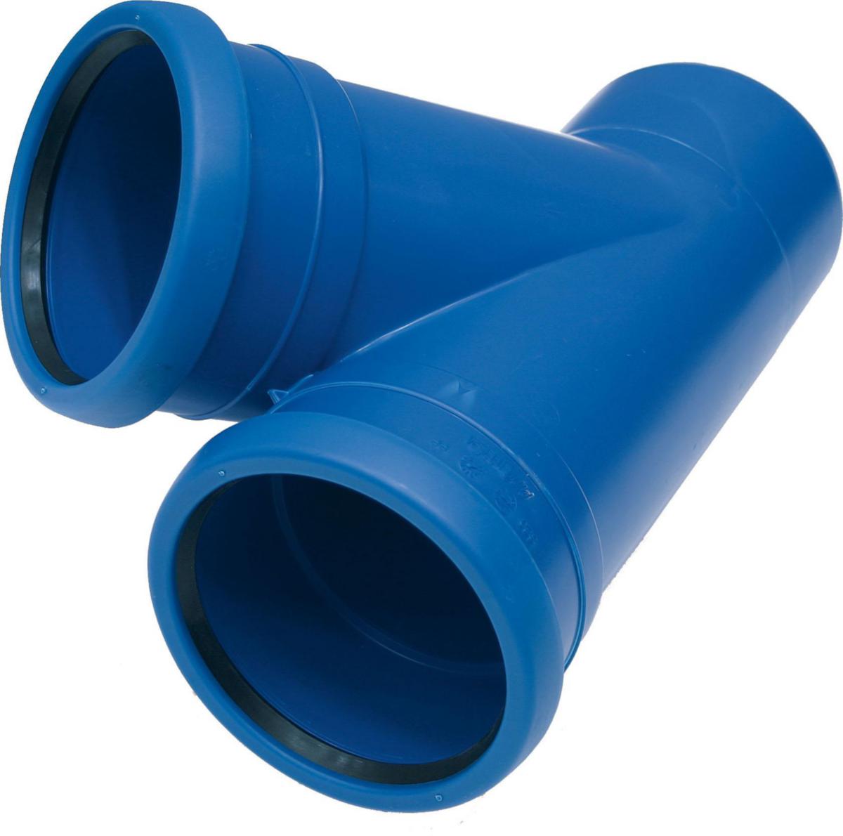 Grenrör med två muffar 45°, PP, Stilla - 75X50 45 GR PP GRENRÖR STILLA