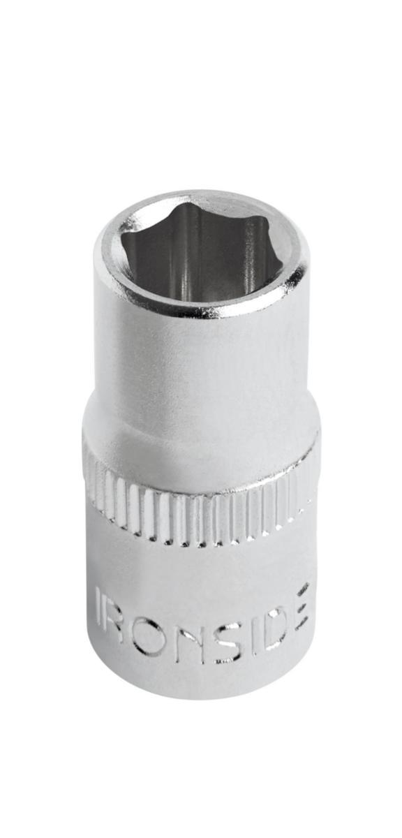 Hylsa Ironside 1/4" flank drive - HYLSA 1/4" 13X25MM FLANKDRIVE KORT 6-KANT IRONSIDE 102722