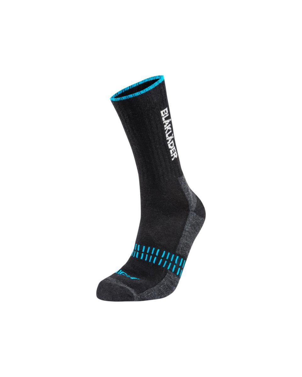 Strumpa Blåkläder 2191-1094 - SOCKA LIGHT SVART/NEONBLÅ 40-4 BLÅKLÄDER 21911094996840-44