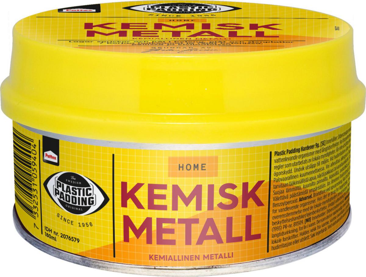 Spackel Plastic Padding kemisk metall - KEMISKT METALL 180ML PLASTIC PADDING 2270410