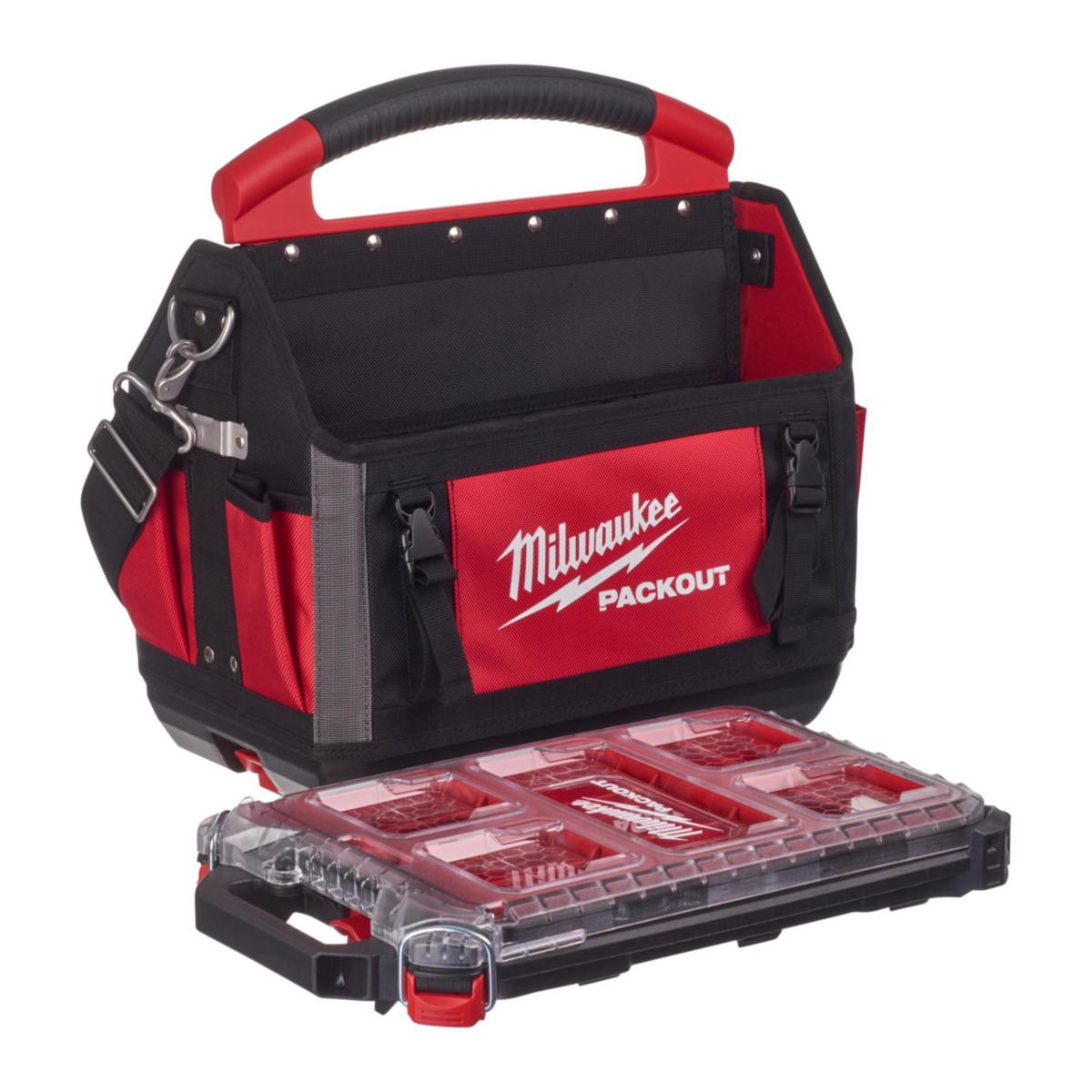 Verktygsväska Milwaukee Packout Slim - VÄSKA 40CM + BOX SLIM KOMP. MILWAUKEE 4932478810