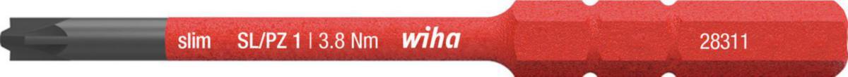 Bits Wiha slimBit kombi Spår/PZ - BITS WIHA SLIMBIT SL/PZ1X75MM 1000V