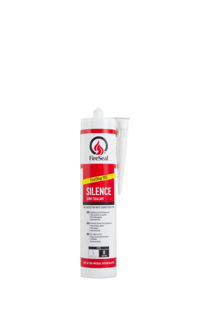 Fireseal Firestop 100 Silence - BRANDFOG AKUSTIKFOG LJUDFOG FS100 VIT 600 ML 100719
