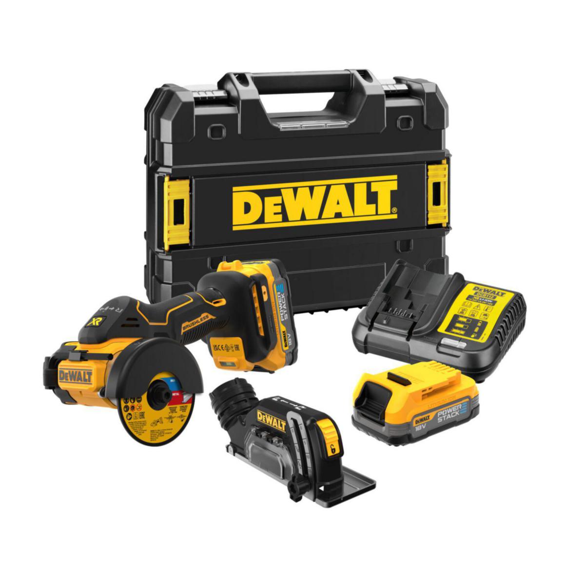 Vinkelslipmaskin Multi DEWALT DCS438E2T - VINKELSLIP 18V XR DCS438E2T POWERSTACK DEWALT DCS438E2T-QW