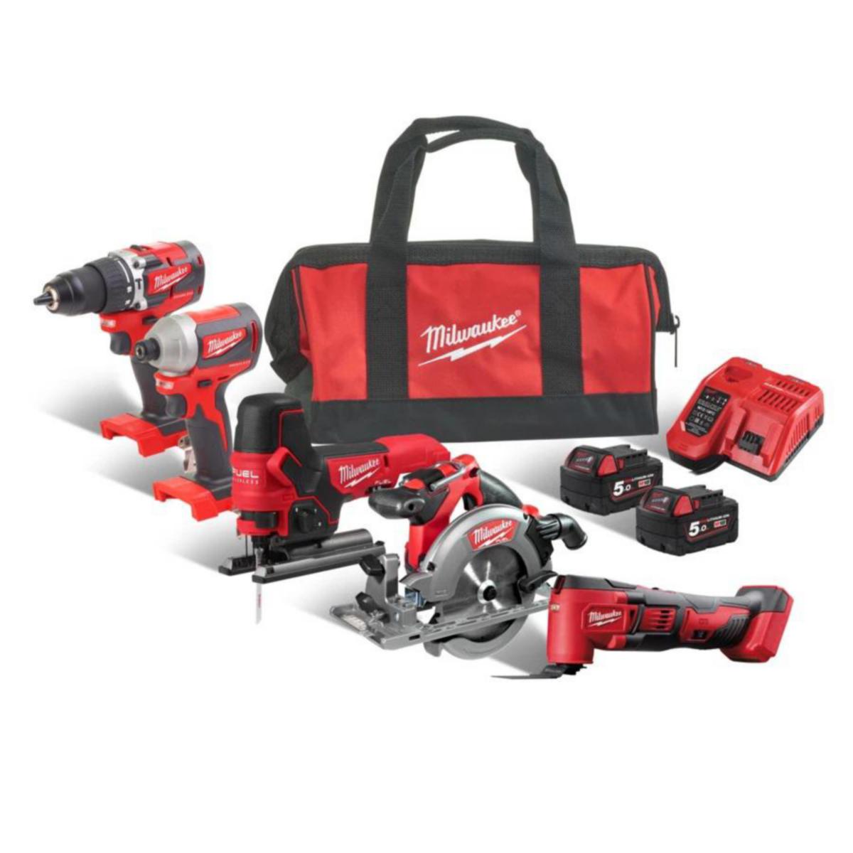 Kombikit Milwaukee M18 FPP5K-502B - POWERPACK M18 FPP5K-502B MILWAUKEE 4933471209