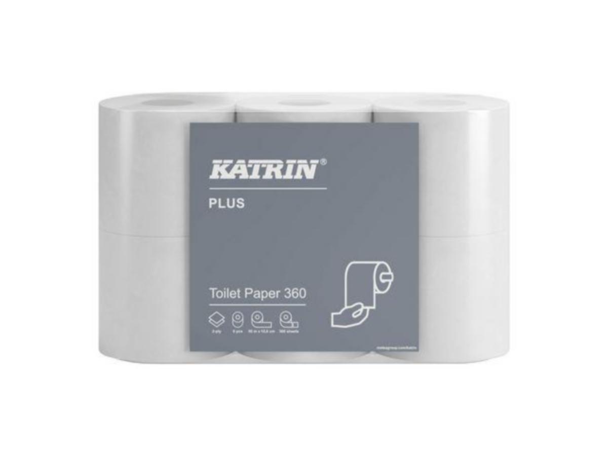 Toalettpapper Katrin Plus - TOALETTPAPPER KATRIN PLUS VIT 50,4M/RL 6RL/ FRP