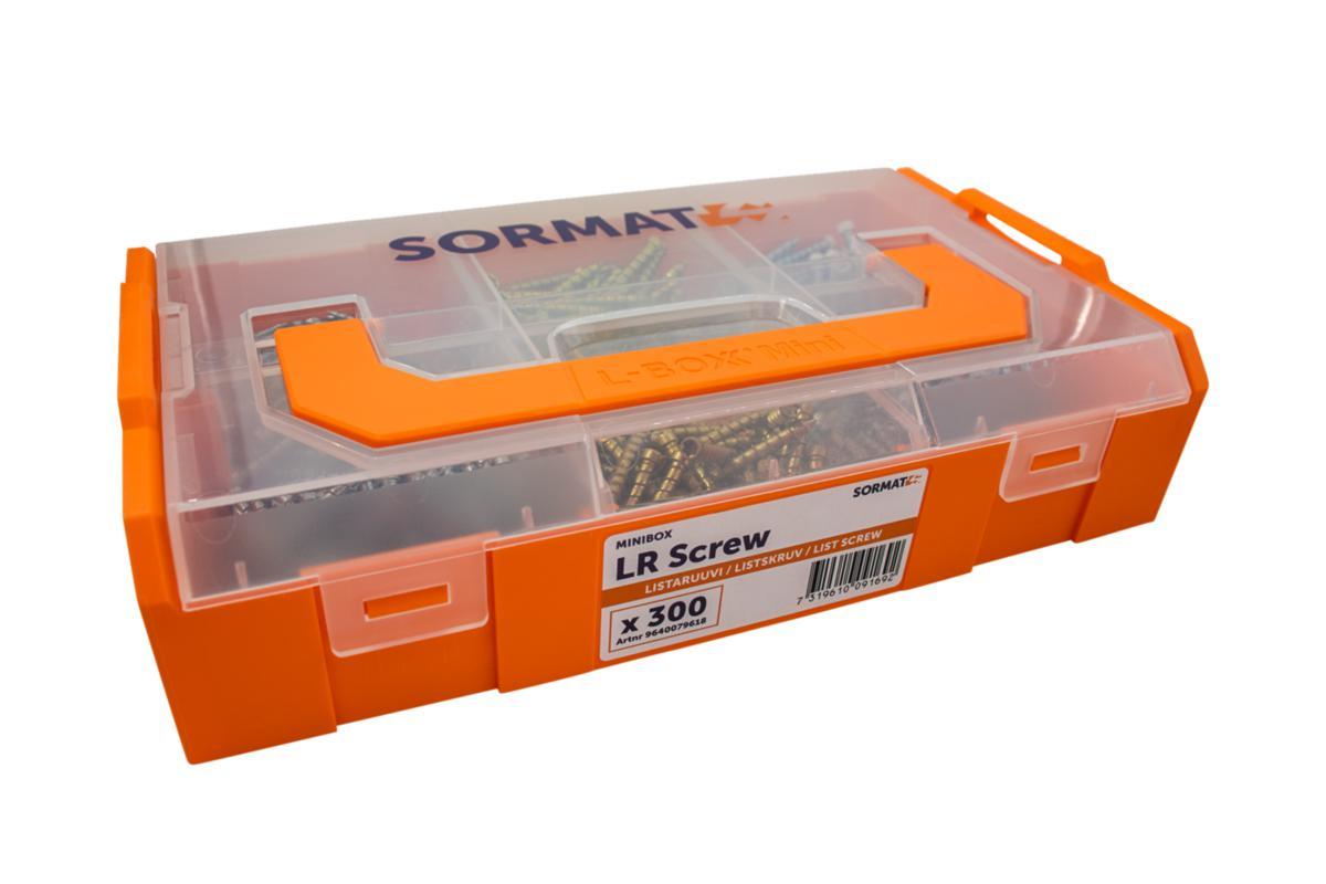 Betongskruv Sormat för list/sockel Minibox - MINIBOX LR SKRUV SORMAT LISTSKRUV 5X40/50 VIT/GUL/FZB