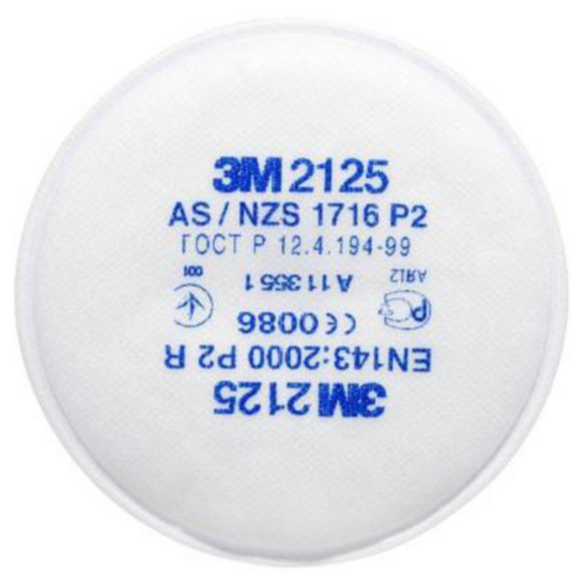 Filter till Andningsskydd 3M Helmask och Halvmask - 2125  PARTIKELFILTER 80/FP 3M 7100015050