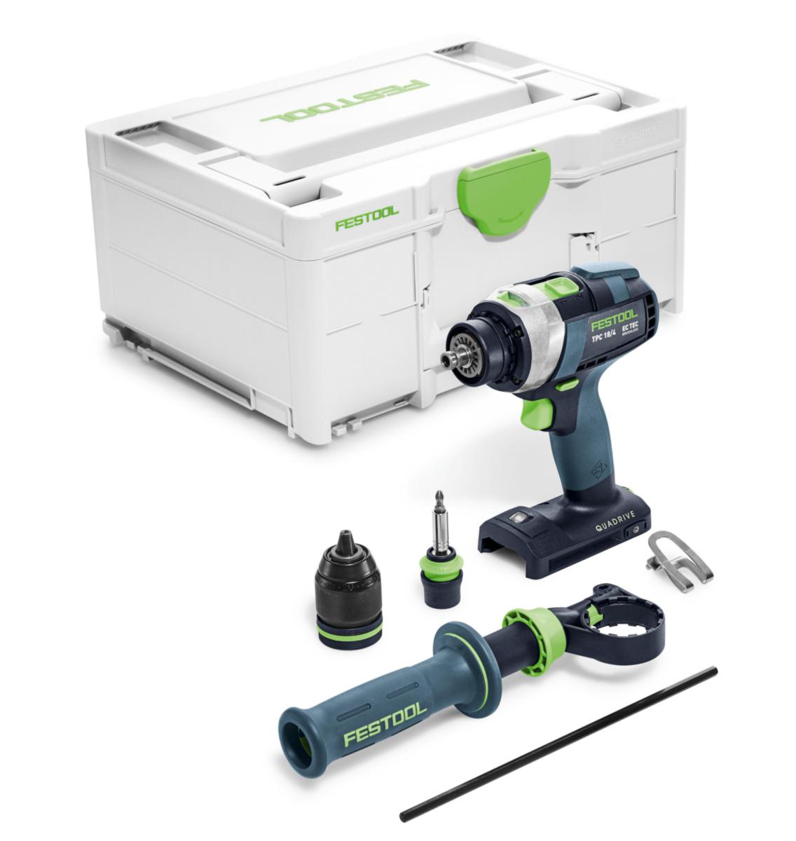 Slagborr/skruvdragare Festool QUADRIVE TPC 18/4 I-Basic Solo - BORRSKRUVDRAG TPC 18/4 I-BASIC FESTOOL 575604