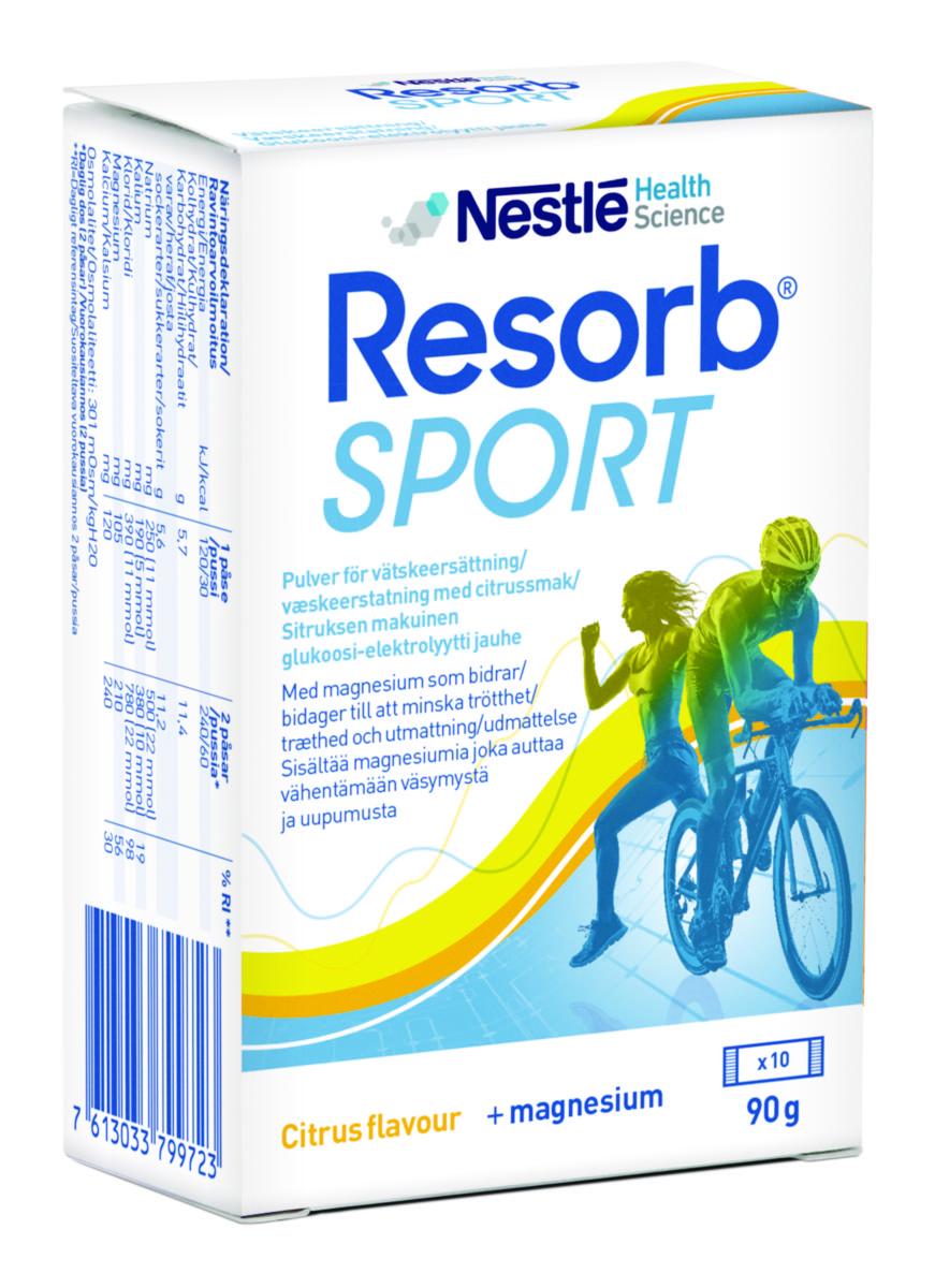 Vätskeersättning Resorb Sport - RESORB SPORT 10 PÅSAR VÄTSKEERSÄTTNING
