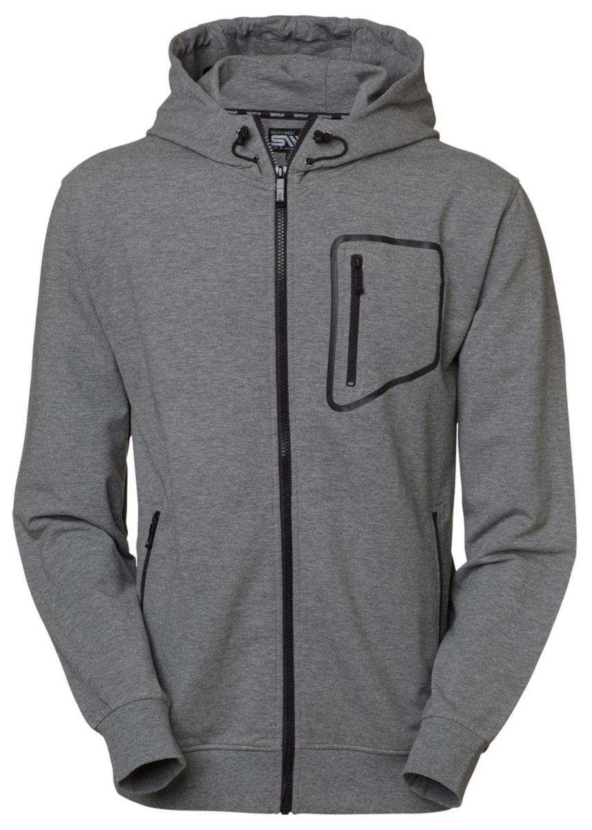 Huvtröja South West Madison Sweat - HUVTRÖJA MADISON GRÅMEL HELZIP L SOUTH WEST 1000237