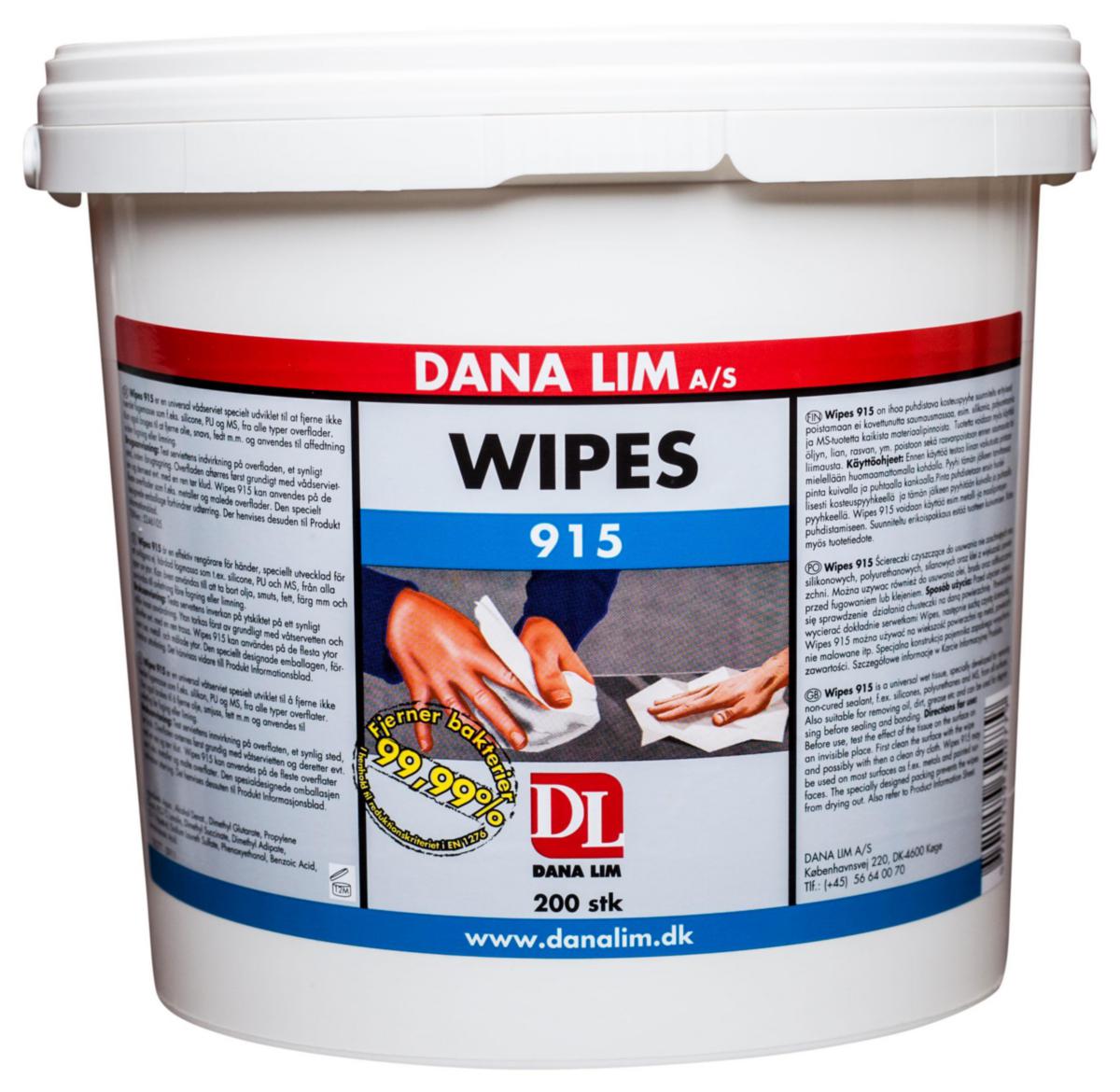 Rengöringsservett Dana Wipes 915 - WIPES 915 200ST DANALIM