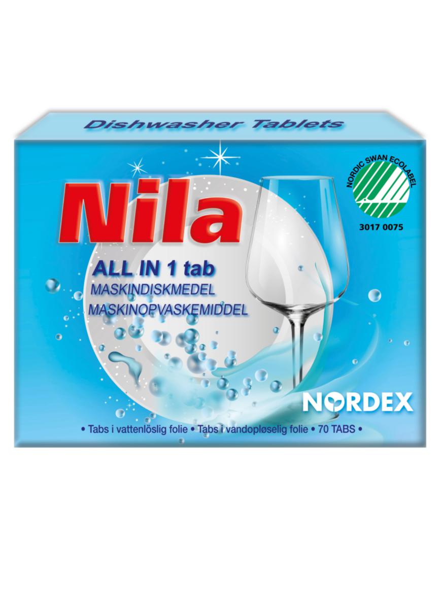 Maskindiskmedel Nordex Nila TAB - MASKINDISKMEDEL NORDEX TAB ALL-IN-ONE 70 ST/FP NILA
