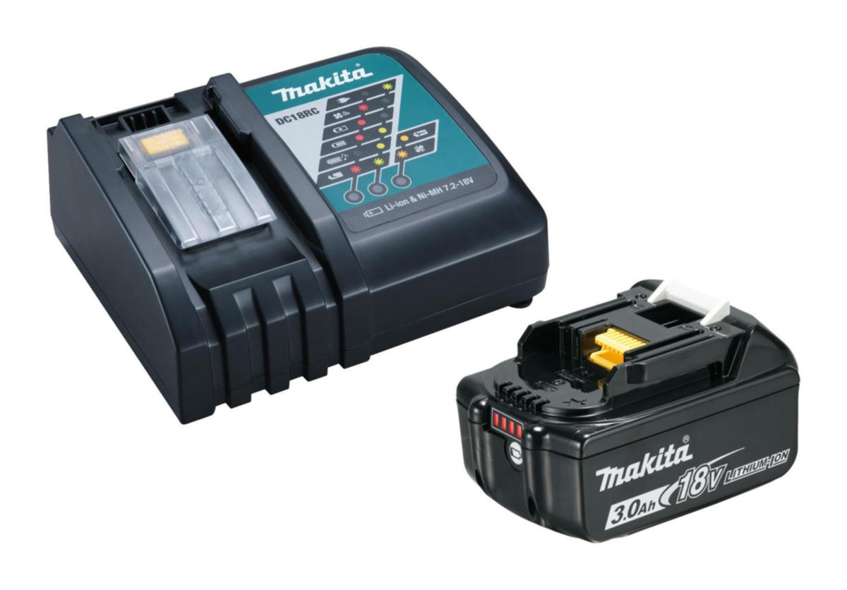 Batterikit Makita 18 V 1x3.0 Ah - POWERPACK 18V BL1830 + DC18RC MAKITA 191A24-4