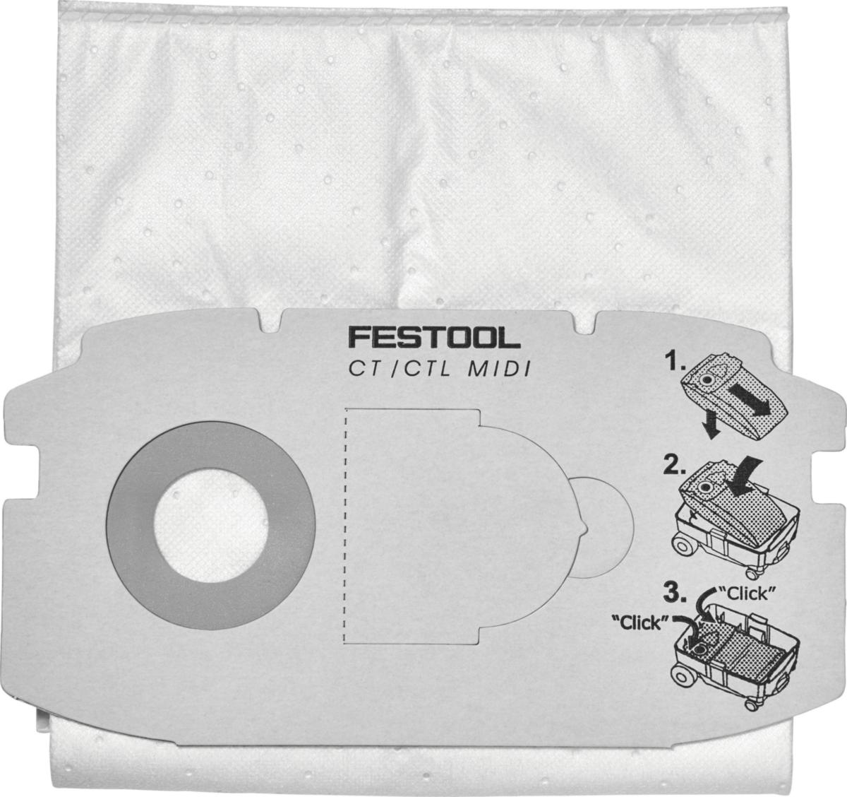 Filtersäck Festool SC FIS Midi - FILTERSÄCK SC-FIS-CT MIDI /5 FESTOOL 498411