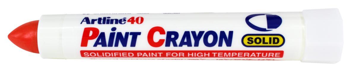 Märkpenna Artline Paint Crayon EK-40 - MÄRKPENNA ARTLINE PAINT CRAYON EK-40 RÖD