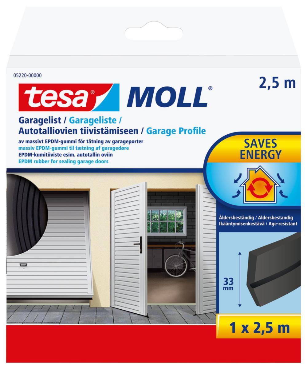 Garagelist - GARAGELIST EPDM 2.5MX33MM. SVART