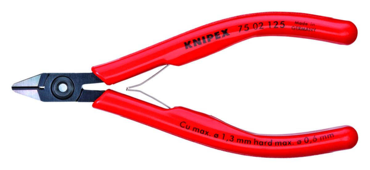 Sidavbitare Knipex 7502 elektronik - SIDAVBITARE 7502-125 MAX 0.4MM KNIPEX