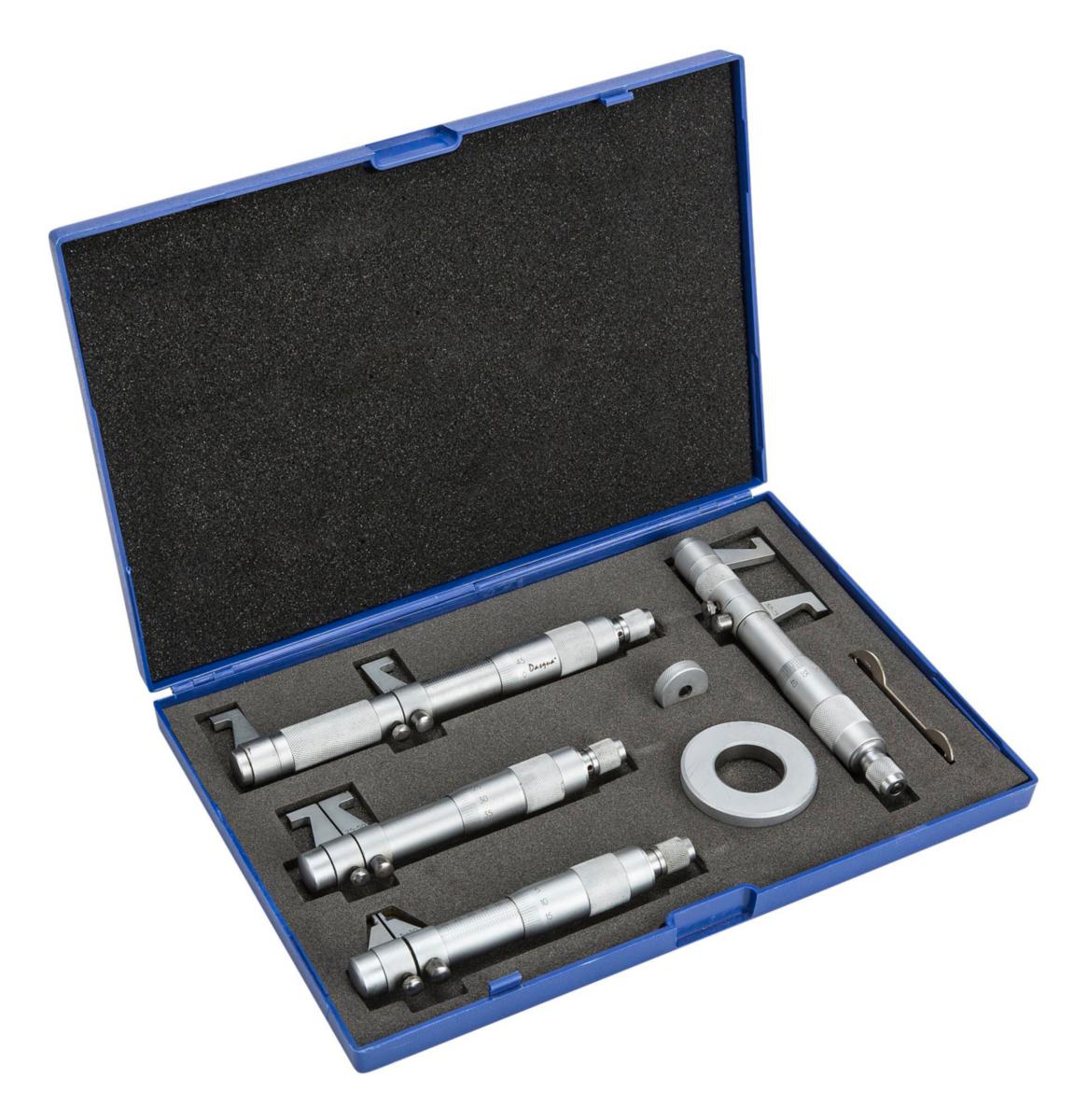 Mikrometerset Dasqua invändig 4-delar - MIKROMETER DASQUA SET, INV 4-DEL, 5-100MM