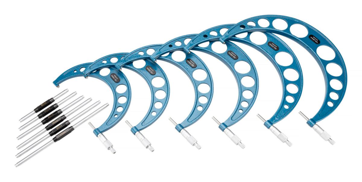 Mikrometerset Dasqua utvändig 6 delar - MIKROMETER DASQUA SET UTV. 150-300MM