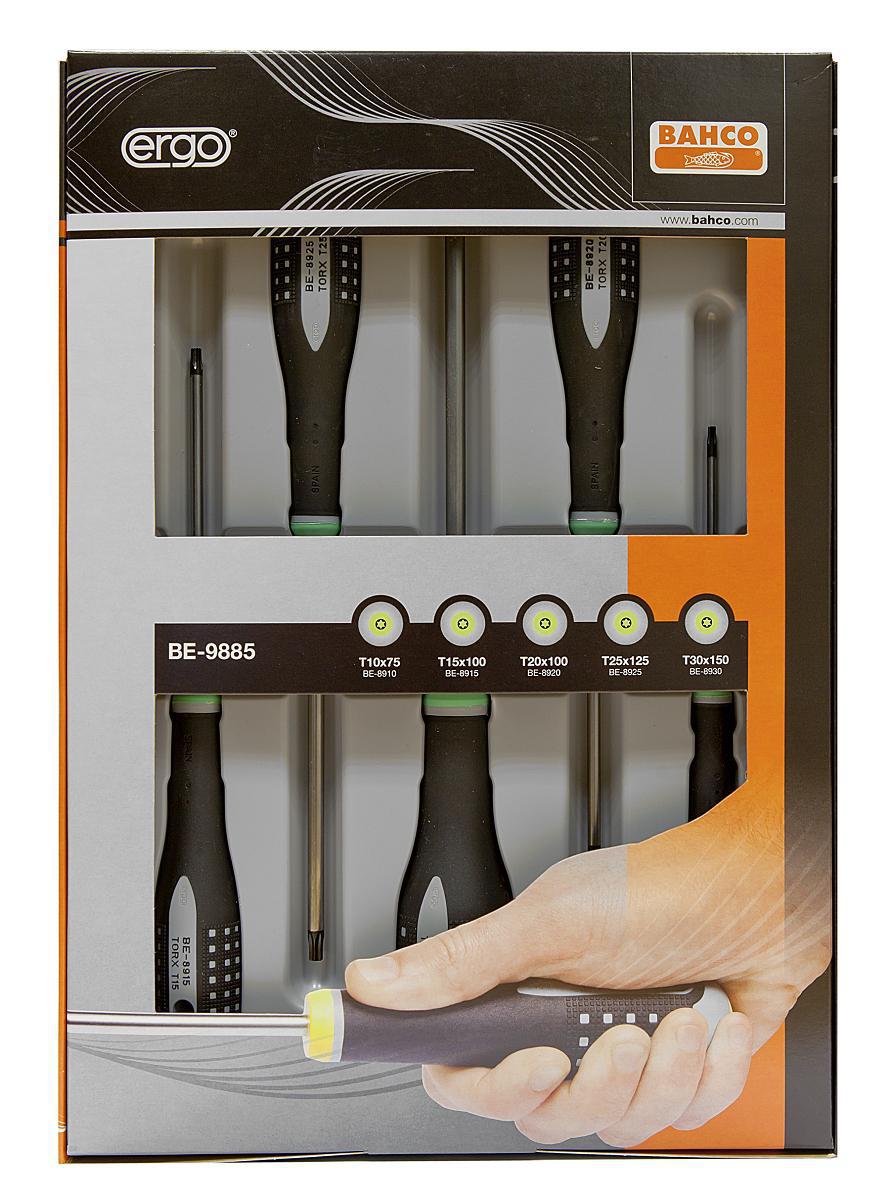 Skruvmejselsats Bahco BE-9885 - SKRUVMEJSELSATS BE-9885 TORX BAHCO 0048465
