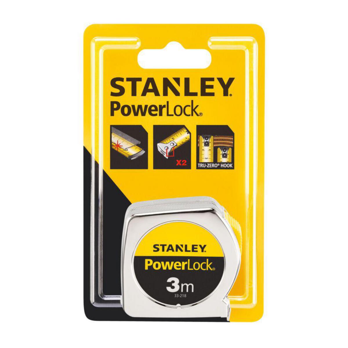 Måttband Stanley PowerLock Classic - KORTA MÅTTBAND "POWERLOCK" 3M STANLEY 0-33-218