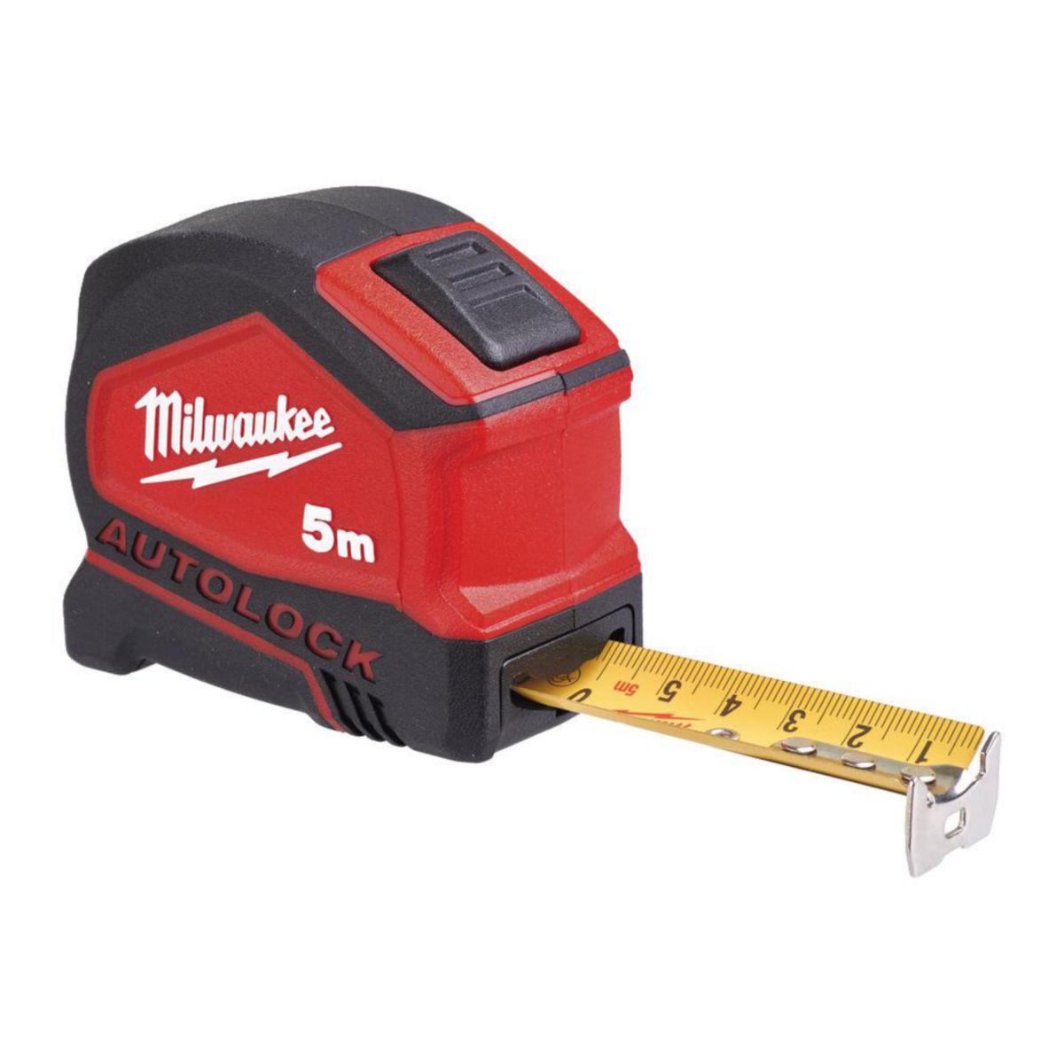 Måttband Milwaukee Autolock - MÅTTBAND AUTOLOCK 5M-16FT/25 MILWAUKEE 4932464665