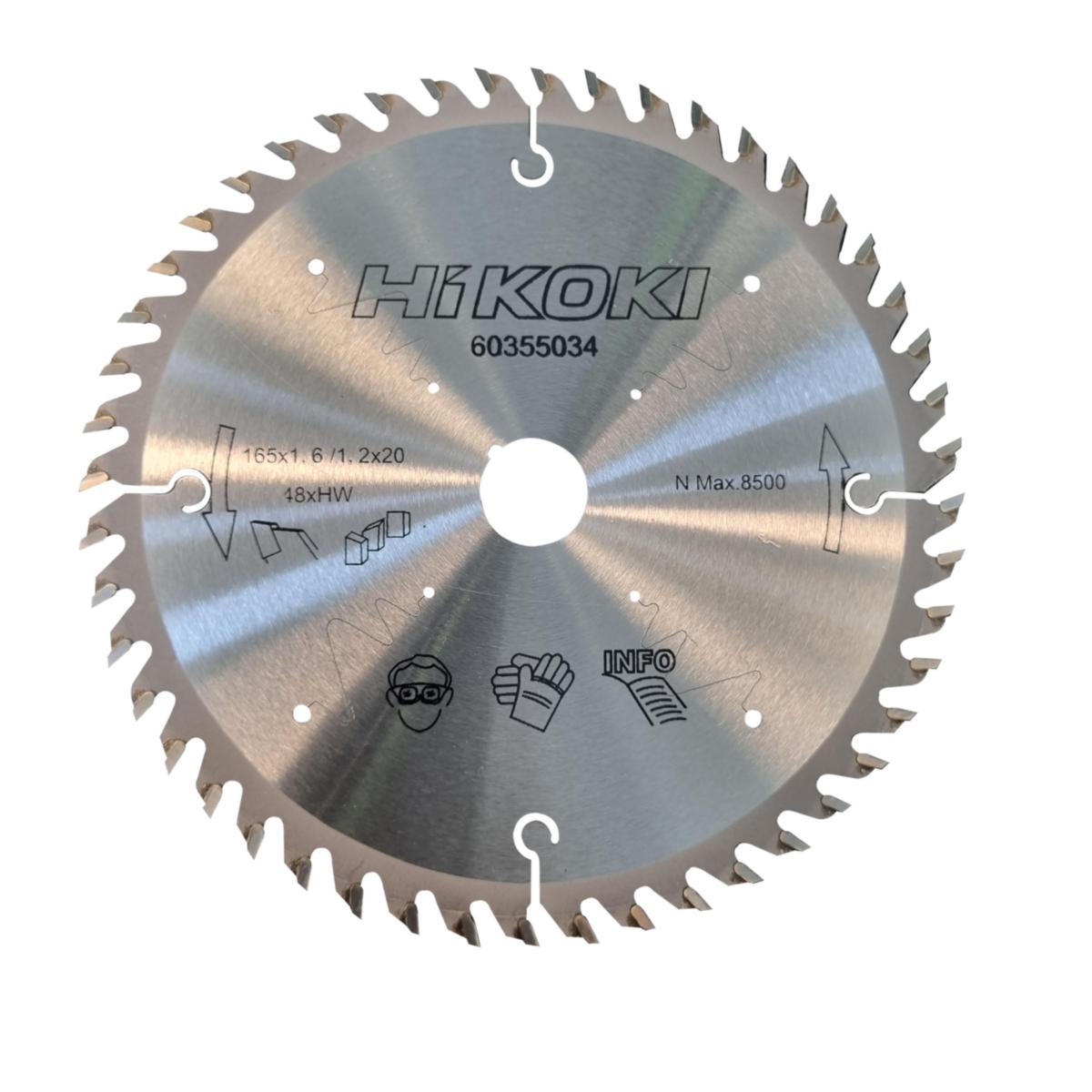 Cirkelsågklinga HiKOKI Trä/Laminat - SÅGKLINGA 165X20 48T/1.6 TRÄ. HIKOKI 60355034