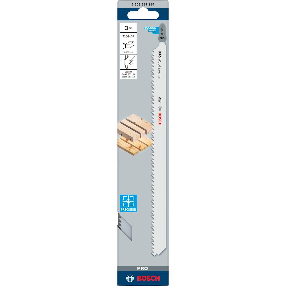 Sticksågblad Bosch PRO Mjukt Trä - STICKSÅGBLAD T144DP 25-P BOSCH 2608633A39