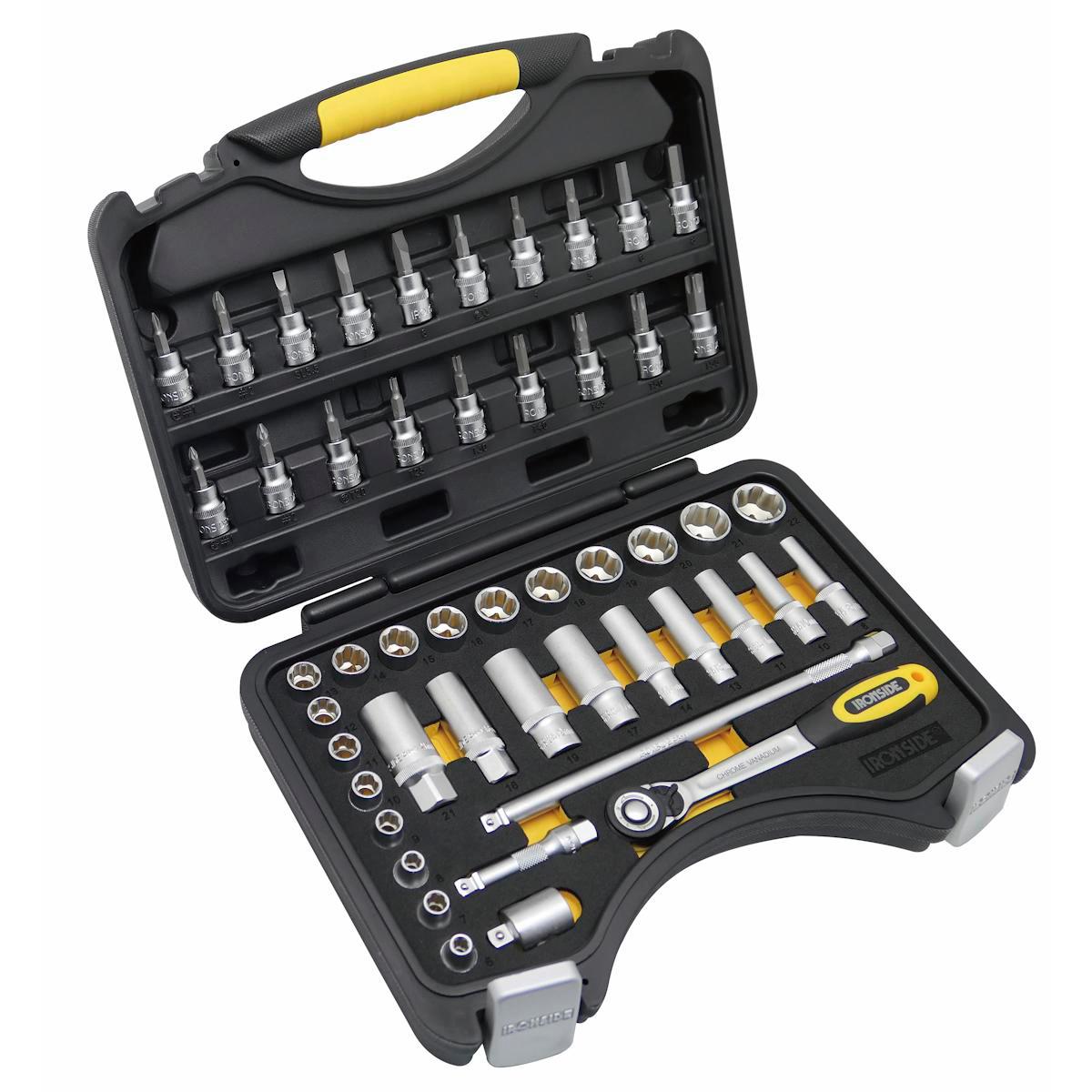 Hylsnyckelsats Ironside 3/8", 49 delar - HYLSNYCKELSATS IRONSIDE FL.DR 3/8" 49 DELAR 102678
