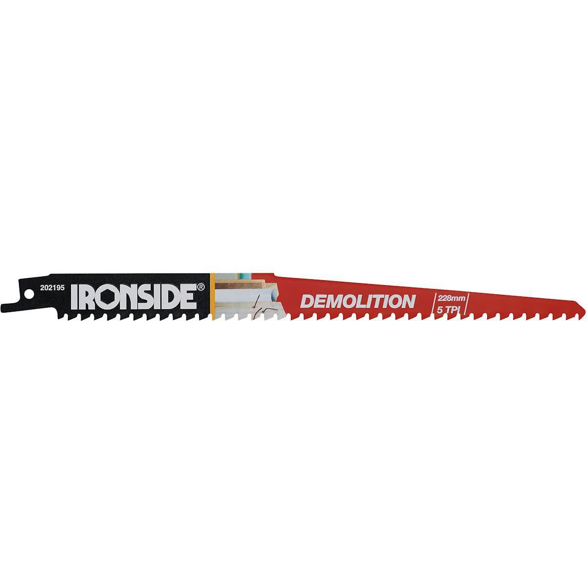 Tigersågblad Ironside Trä/Plast Demolition - TIGERSÅGBLAD IRONSIDE TR/PL 5P 228X19X1.25X5T DEMOLIT 202195