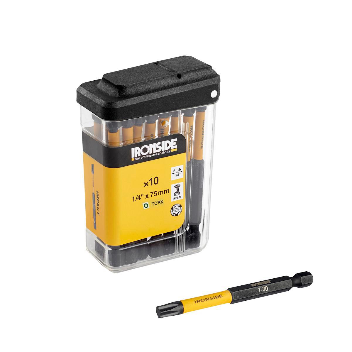 Kraftbits Ironside Torx 10-pack långa - KRAFTBITS TX30 X 75MM 10/FRP TICTAC IRONSIDE 201368