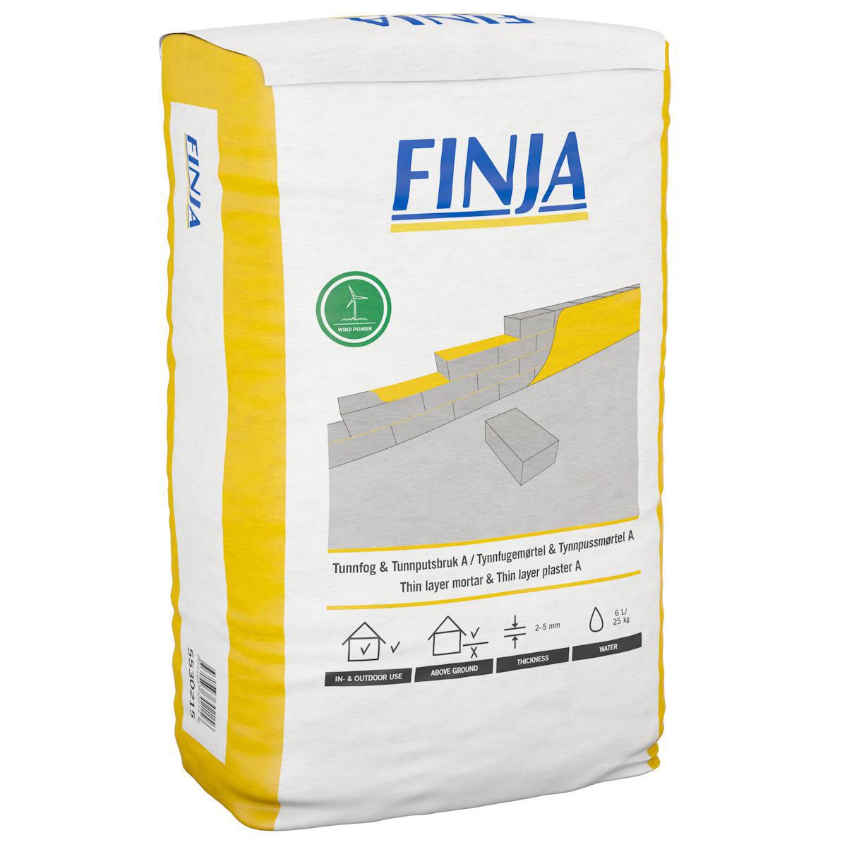 Tunnputsbruk Finja Tunnfog A - TUNNFOG/PUTSBRUK A 0.7MM 25KG
