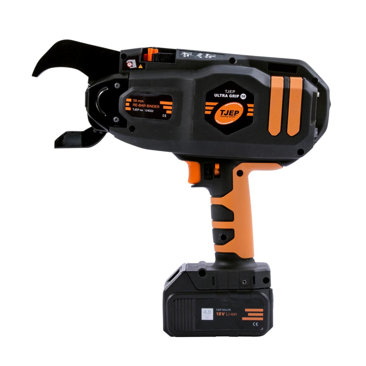 Najmaskin Tjep Ultra Grip 58 mm - NAJMASKIN TJEP ULTRA GRIP 58MM 2X18V LI-ION 4AH BATT+LADDARE