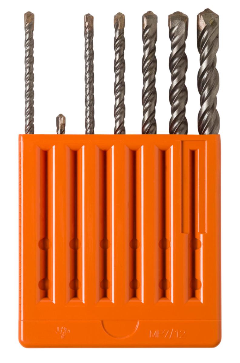 Hammarborrsats Sormat SDS+ 2-skär - HAMMARBORRSATS SORMAT SDS+ 2-SKÄR 5.0-12.0MM MED 7 BORR