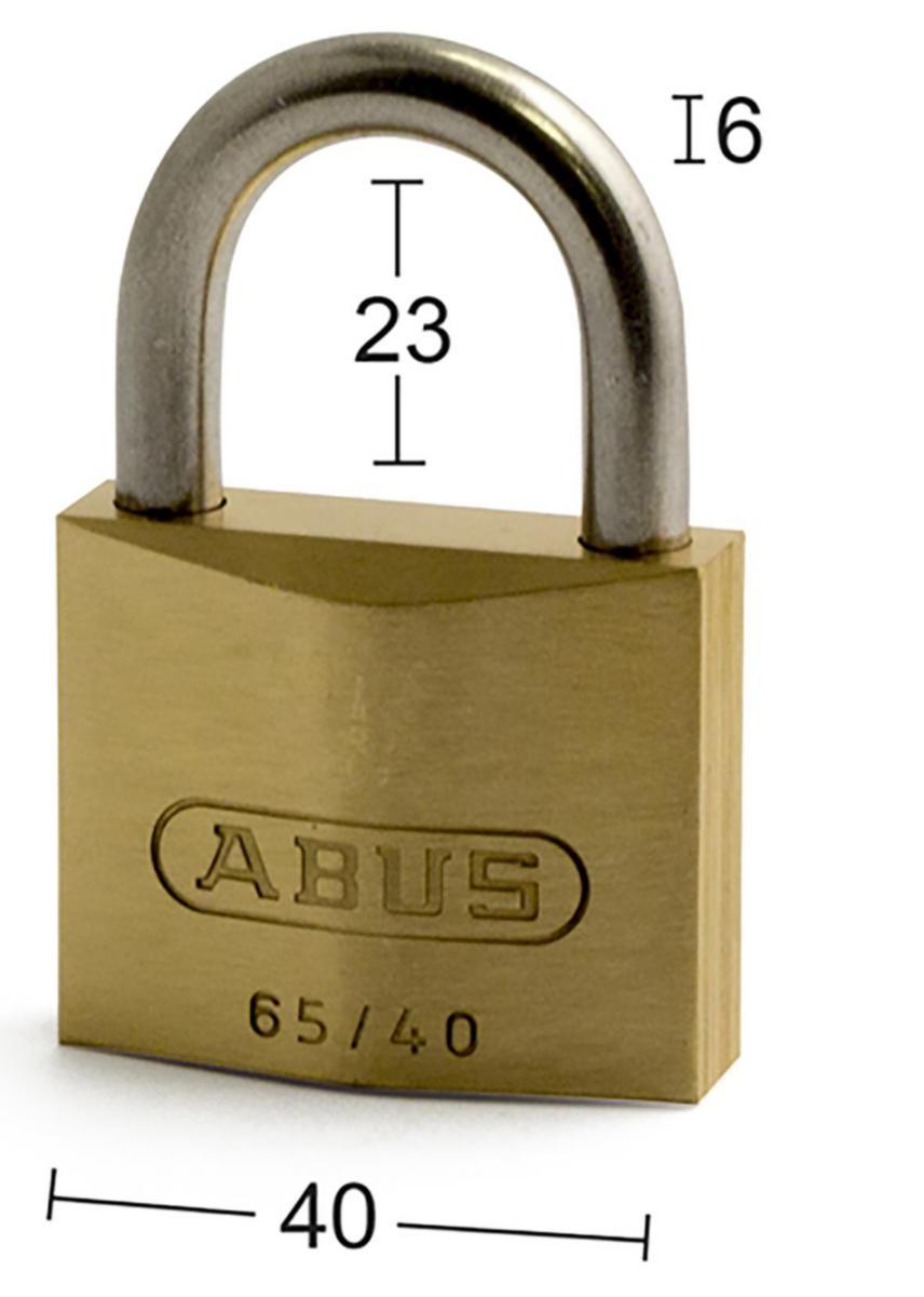 Hänglås ABUS 65 IB RF - HÄNGLÅS 65IB-40 RF KL.1 2/LIKA ABUS SB 2/ LIKA LÅSNING 96909