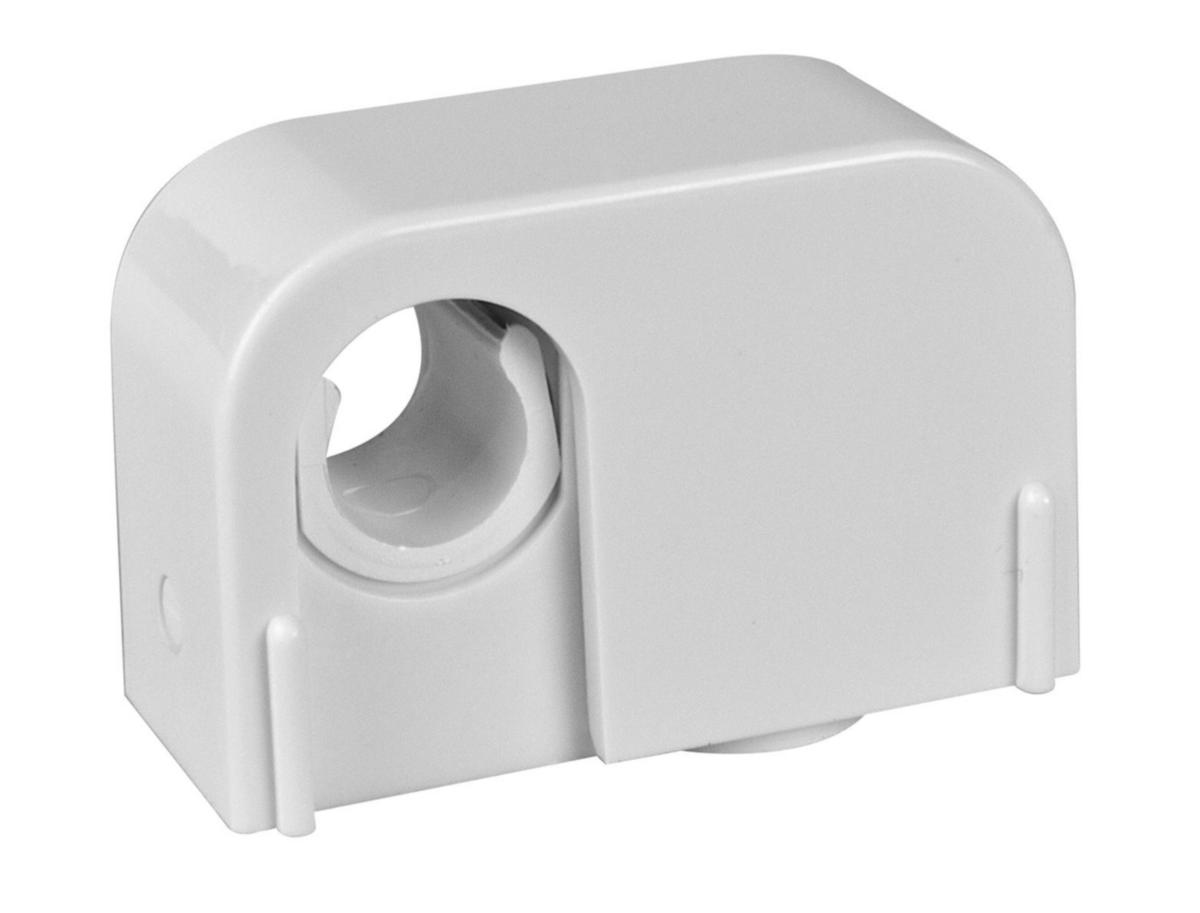 Plastklammer typ Falu Snap, Enkel, Faluplast - RÖRKLAMMER ENKEL 12/15 MM SNÄPPLOCK VIT FP14100