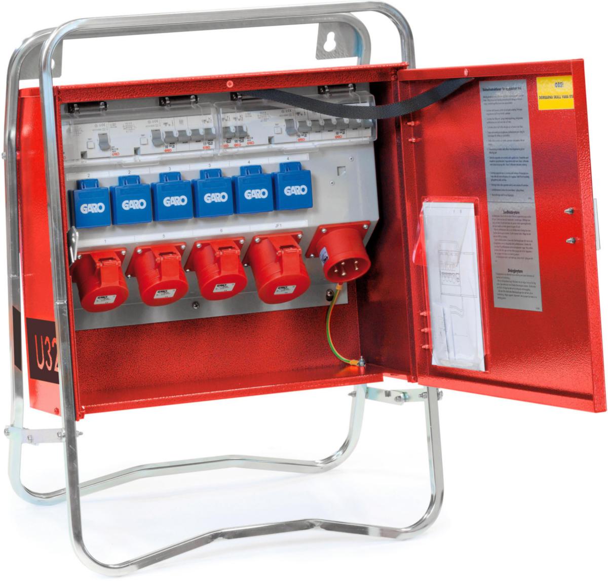 Uttagscentral 32A med golvstativ - BYGGCENTRAL 32A SKÅP JFB GARO 2469110
